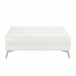 Wohnzimmermöbel boutique en ligne 21 Loftscape Hockerbank Walden Echtleder - Weiß