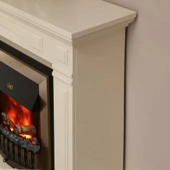 Montreux Elektrokamin Houston - Cremeweiß -Wohnzimmermöbel boutique en ligne houston elektrokamin cremeweiss 4168680