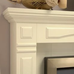 Montreux Elektrokamin Houston - Cremeweiß -Wohnzimmermöbel boutique en ligne houston elektrokamin cremeweiss 4168688