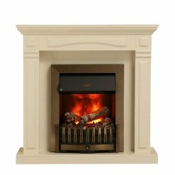 Montreux Elektrokamin Houston - Cremeweiß -Wohnzimmermöbel boutique en ligne houston elektrokamin cremeweiss 4168692