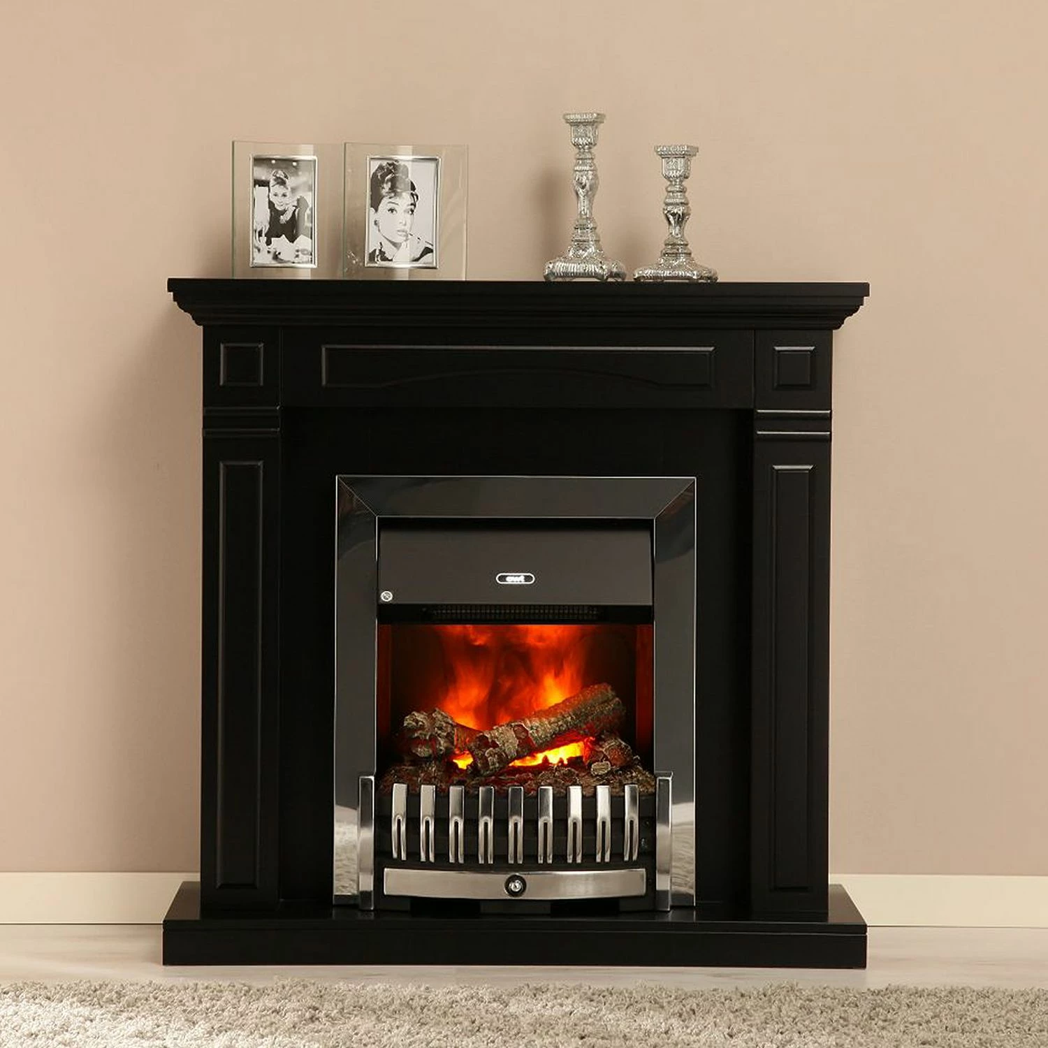 Montreux Elektrokamin Houston - Schwarz seidenmatt 4 Montreux Elektrokamin Houston - Schwarz seidenmatt – Bild 4