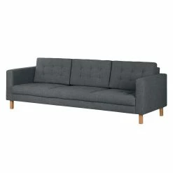 Mørteens Sofa Grums II (3-Sitzer) Webstoff - Anthrazit