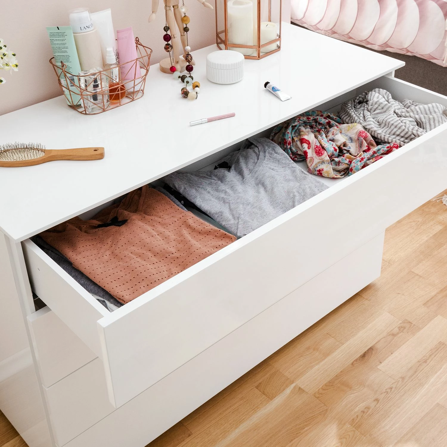 Fredriks Kommode Bianco II - Hochglanz Weiß 4 Fredriks Kommode Bianco II - Hochglanz Weiß – Bild 4