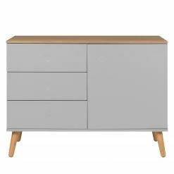 Tenzo Kommode Dot - Grau -Wohnzimmermöbel boutique en ligne kommode dot eiche teilmassiv grau 4148560