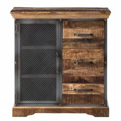 Ars manufacti Kommode Hunter I - Mango massiv / Metall - Mango / Blaugrau -Wohnzimmermöbel boutique en ligne kommode hunter i mango massiv metall mango blaugrau 4845692