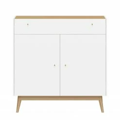 Germania Kommode Monteo I - Weiß / Eiche -Wohnzimmermöbel boutique en ligne kommode monteo weiss eiche 4943332