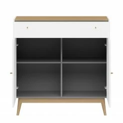 Germania Kommode Monteo I - Weiß / Eiche -Wohnzimmermöbel boutique en ligne kommode monteo weiss eiche 4943336