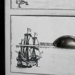 Maison Belfort Kommode Nadi I - Paulownia teilmassiv - Antik Weiß - 86 cm -Wohnzimmermöbel boutique en ligne kommode weiss antik 4727988