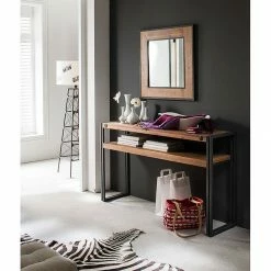 Ars manufacti Konsole Manchester - Akazie massiv / Metall - Akazie / Anthrazit -Wohnzimmermöbel boutique en ligne konsole manchester akazie massiv metall 4873564