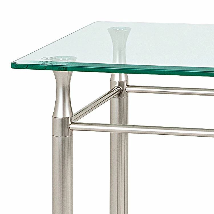 Home Design Beistelltisch Vienne - Viereckig - Edelstahloptik 2 Home Design Beistelltisch Vienne - Viereckig - Edelstahloptik – Bild 2