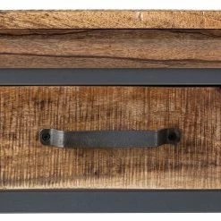 Ars manufacti Konsolentisch Hunter - Mango massiv / Metall - Mango / Blaugrau -Wohnzimmermöbel boutique en ligne konsolentisch hunter mango massiv metall mango blaugrau 4414584