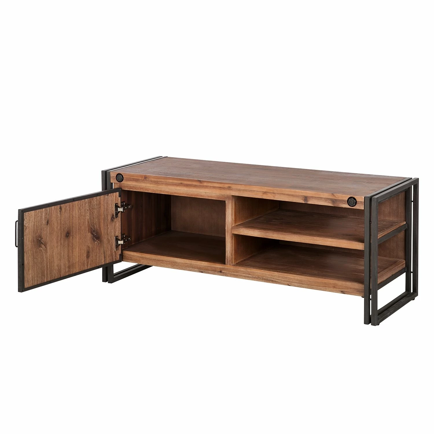 Ars manufacti TV-Lowboard Manchester I - Akazie massiv / Metall - Akazie / Anthrazit 5 Ars manufacti TV-Lowboard Manchester I - Akazie massiv / Metall - Akazie / Anthrazit – Bild 5