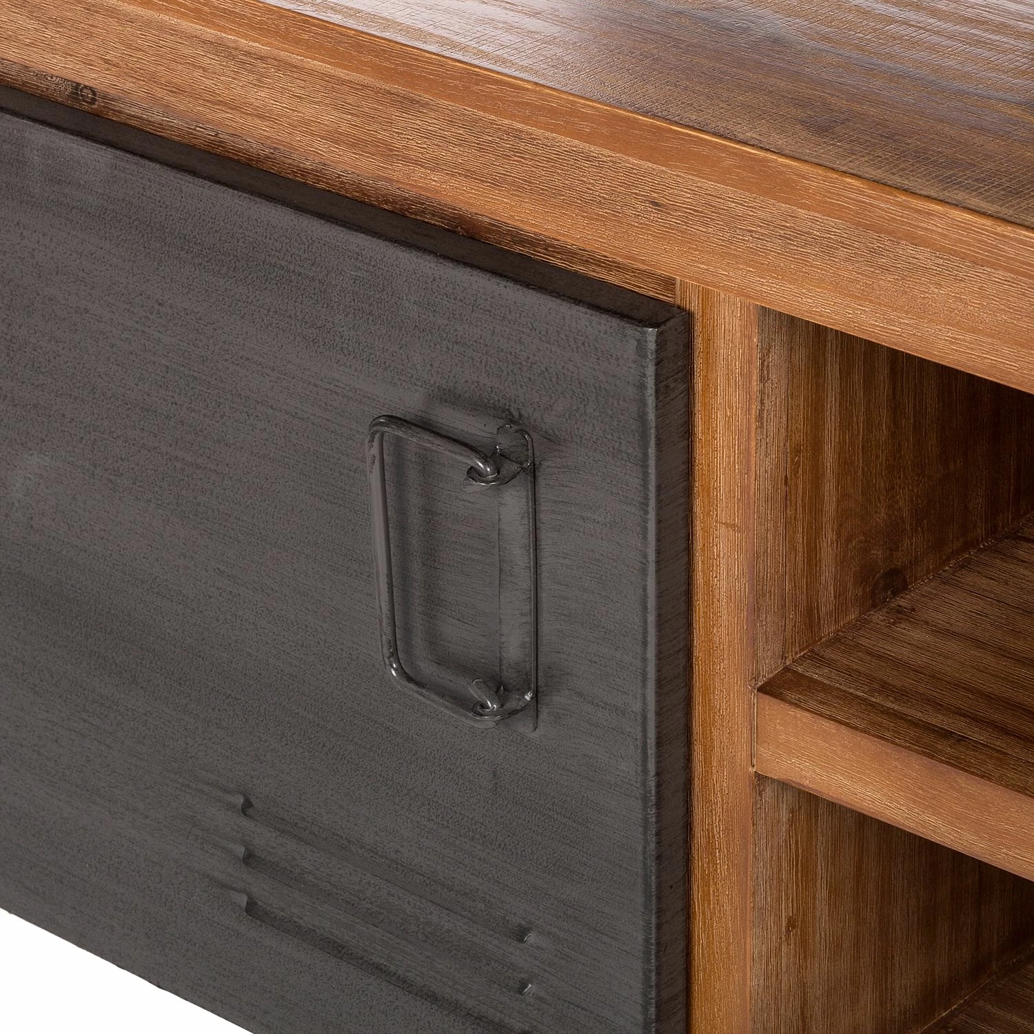 Ars manufacti TV-Lowboard Manchester II - Akazie massiv / Metall - Akazie / Anthrazit 13 Ars manufacti TV-Lowboard Manchester II - Akazie massiv / Metall - Akazie / Anthrazit – Bild 13