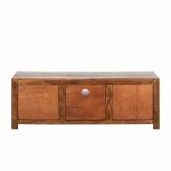 Ars Natura TV-Lowboard Ohio II - Shessham massiv -Wohnzimmermöbel boutique en ligne lowboard ohio 3 schubladen 1 grosses fach 1350910