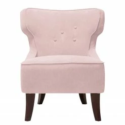 Maison Belfort Ohrensessel Audrey Webstoff - Stoff Floreana: Rosa -Wohnzimmermöbel boutique en ligne ohrensessel audrey stoff floreana rosa 3983520