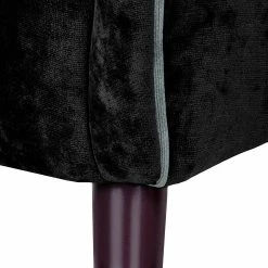 Red Living Ohrensessel Madame Lebon - Samtstoff Schwarz -Wohnzimmermöbel boutique en ligne ohrensessel humphrey samtstoff schwarz 382884