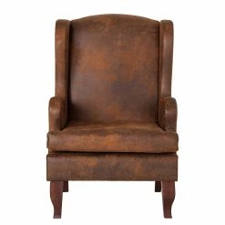 Red Living Ohrensessel Italo - Antiklederlook - Braun -Wohnzimmermöbel boutique en ligne ohrensessel italo microfaser braun 253370