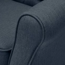 Maison Belfort Polstergarnitur Luro (2-1-1) - Strukturstoff - Dunkelblau -Wohnzimmermöbel boutique en ligne ohrensessel luro strukturstoff dunkelblau 4542536