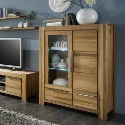 Ars Natura Highboard Pia I - Kernbuche massiv - Geölt -Wohnzimmermöbel boutique en ligne pia vitrine halb kernbuche massiv geoelt 1309633