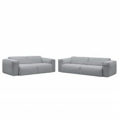 Studio Copenhagen Polstergarnitur Hudson II (3-2) Webstoff - Webstoff Saia: Hellgrau