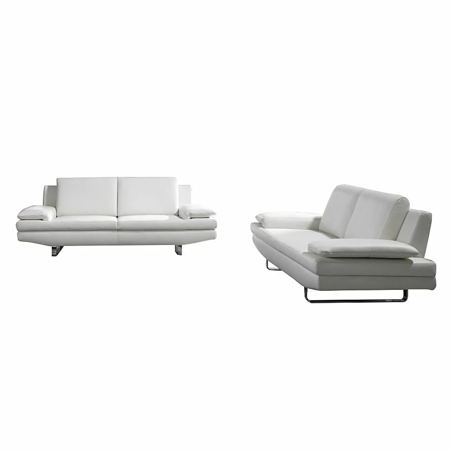 Fredriks Polstergarnitur Yovanna (3-2) - Kunstleder Weiß 1 Fredriks Polstergarnitur Yovanna (3-2) - Kunstleder Weiß