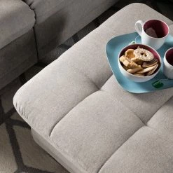 Loftscape Polsterhocker Ayna - Microfaser -Wohnzimmermöbel boutique en ligne polsterhocker ayna microfaser kaschmir 4947720