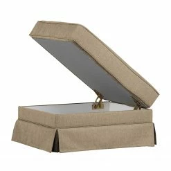 Ridgevalley Polsterhocker Campagne Webstoff - Muskat -Wohnzimmermöbel boutique en ligne polsterhocker campagne webstoff bisonbraun 4987280