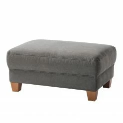 Ars Natura Polsterhocker Cebu Webstoff - Grau