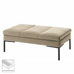 Studio Copenhagen Polsterhocker Madison Samt - Samt Shyla: Beige -Wohnzimmermöbel boutique en ligne polsterhocker madison samt stoff shyla beige 5108040