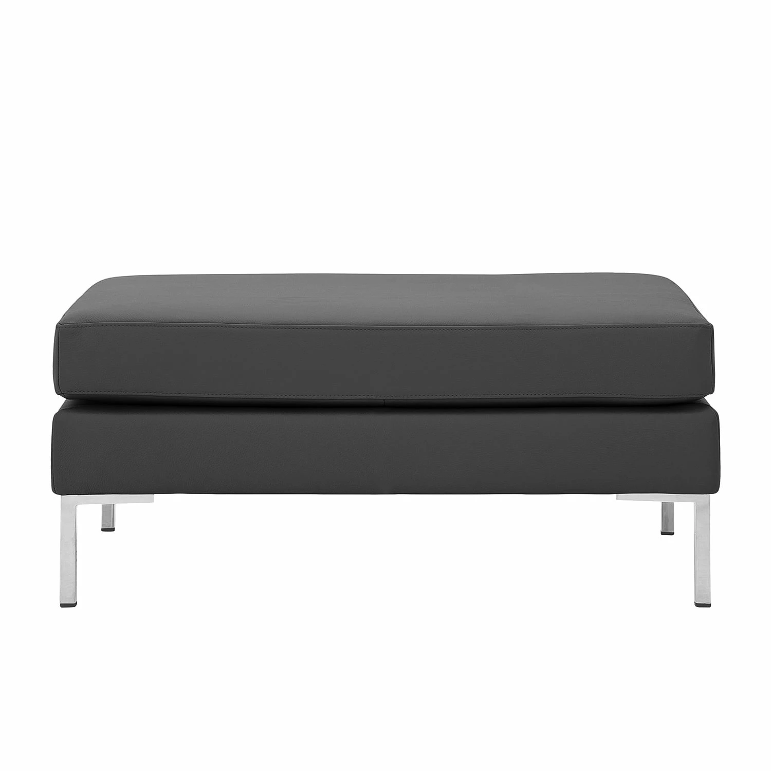 Fredriks Polsterhocker Portobello Echtleder - Echtleder Gad: Anthrazit - Eckig 2 Fredriks Polsterhocker Portobello Echtleder - Echtleder Gad: Anthrazit - Eckig – Bild 2