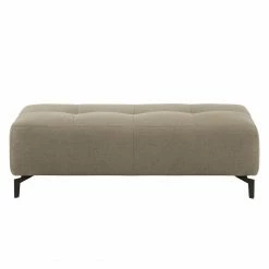 Fredriks Polsterhocker Rosewood Webstoff - Beige