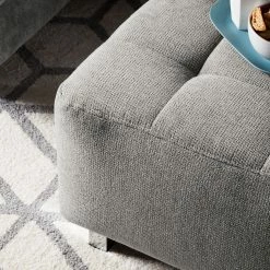 Fredriks Polsterhocker Tanete - Strukturstoff -Wohnzimmermöbel boutique en ligne polsterhocker tanete strukturstoff granit 4997492