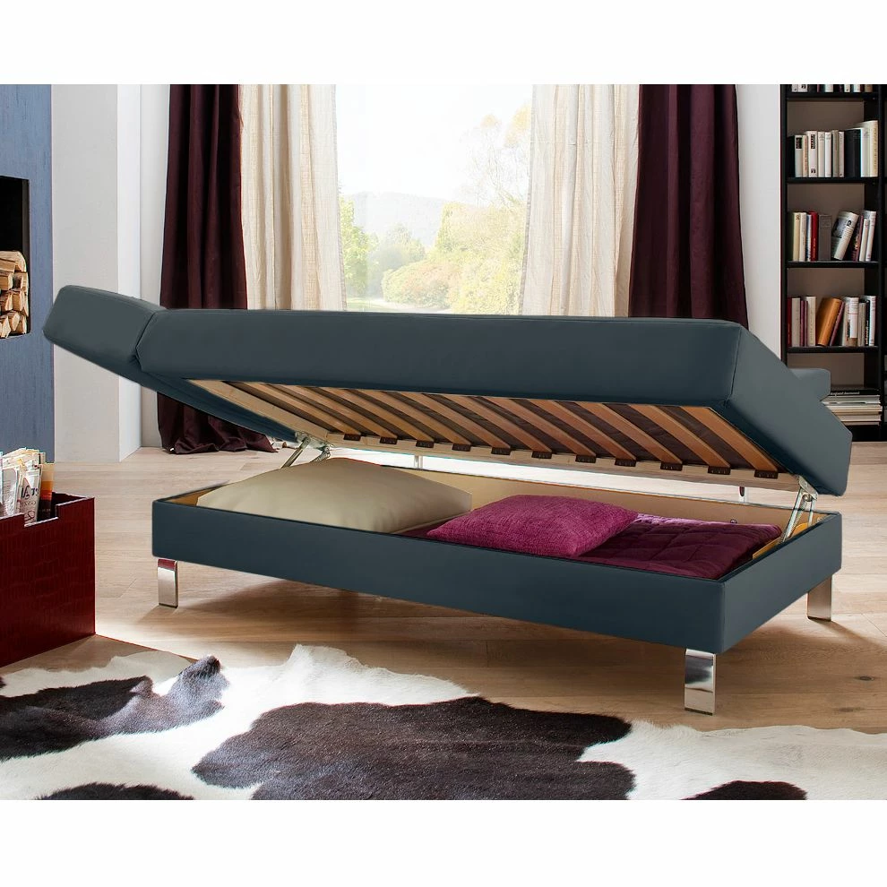 Loftscape Recamiere Athmos (mit Schlaffunktion) - Kunstleder - Dunkelblau - Armlehne davorstehend links 14 Loftscape Recamiere Athmos (mit Schlaffunktion) - Kunstleder - Dunkelblau - Armlehne davorstehend links – Bild 14