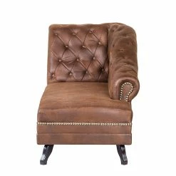 Ars manufacti Recamiere Benavente - Antiklederoptik Braun - Armlehne davorstehend links -Wohnzimmermöbel boutique en ligne recamiere benavente antiklederlook braun armlehne davorstehend links 406858