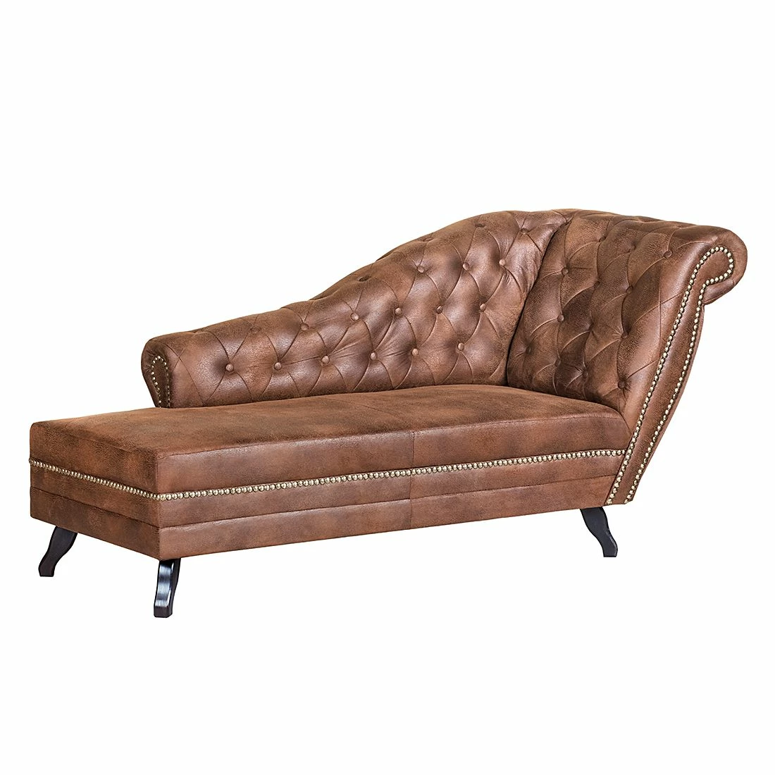 Ars manufacti Recamiere Benavente - Antiklederoptik Braun - Armlehne davorstehend rechts 1 Ars manufacti Recamiere Benavente - Antiklederoptik Braun - Armlehne davorstehend rechts