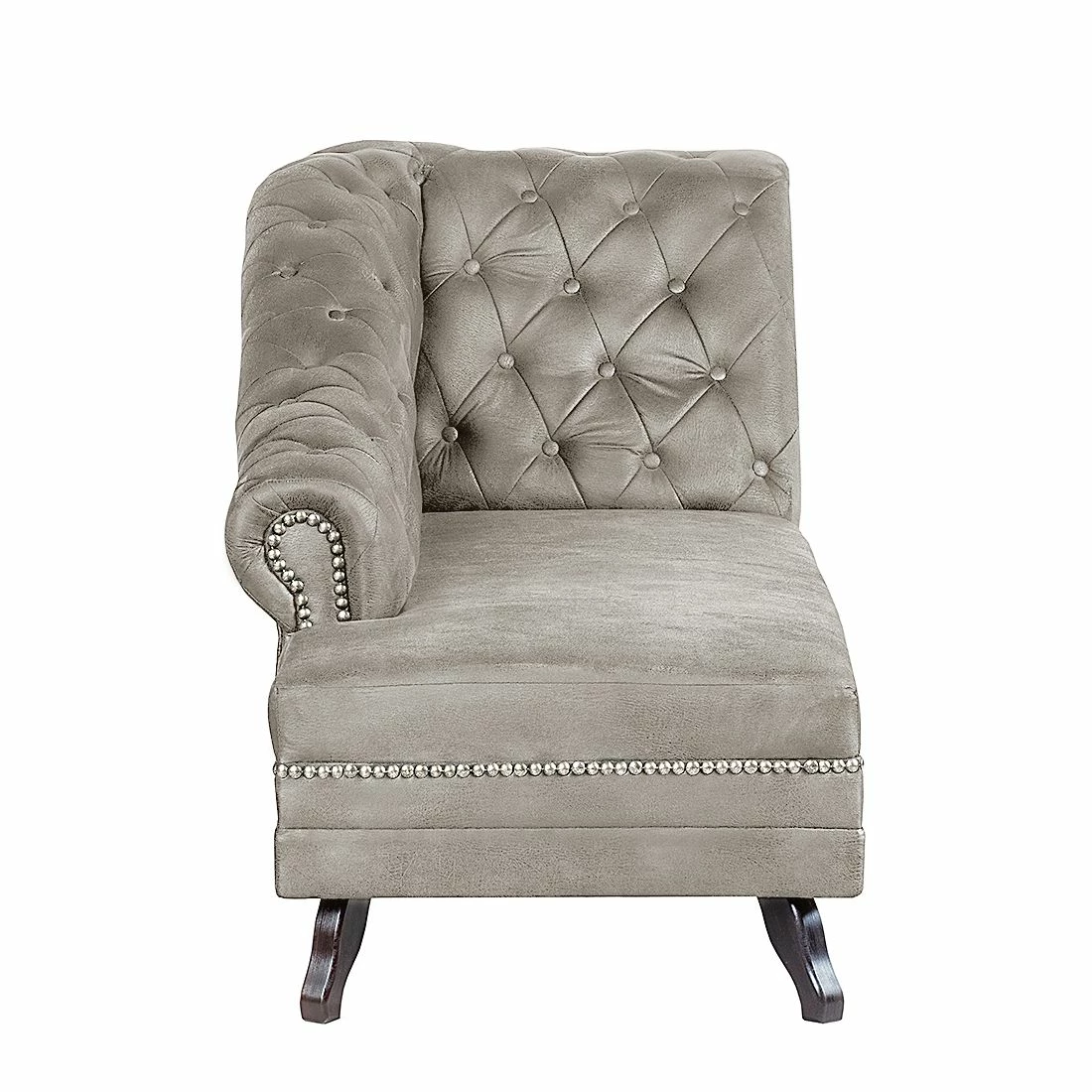 Ars manufacti Recamiere Benavente - Antiklederoptik Silber - Armlehne davorstehend rechts 5 Ars manufacti Recamiere Benavente - Antiklederoptik Silber - Armlehne davorstehend rechts – Bild 5