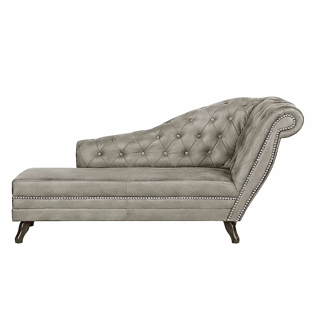 Ars manufacti Recamiere Benavente - Antiklederoptik Silber - Armlehne davorstehend rechts 2 Ars manufacti Recamiere Benavente - Antiklederoptik Silber - Armlehne davorstehend rechts – Bild 2