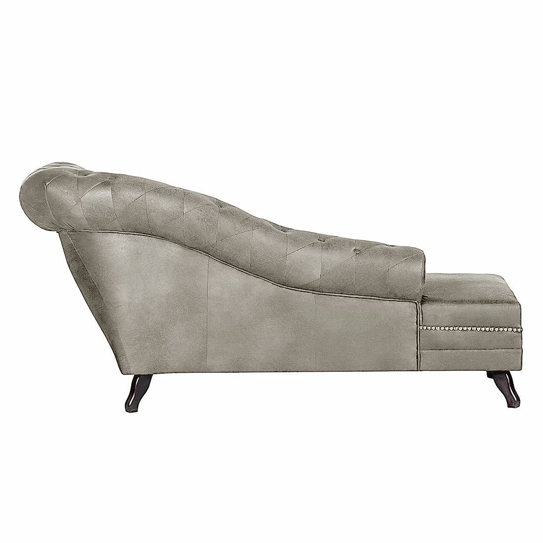 Ars manufacti Recamiere Benavente - Antiklederoptik Silber - Armlehne davorstehend rechts 3 Ars manufacti Recamiere Benavente - Antiklederoptik Silber - Armlehne davorstehend rechts – Bild 3