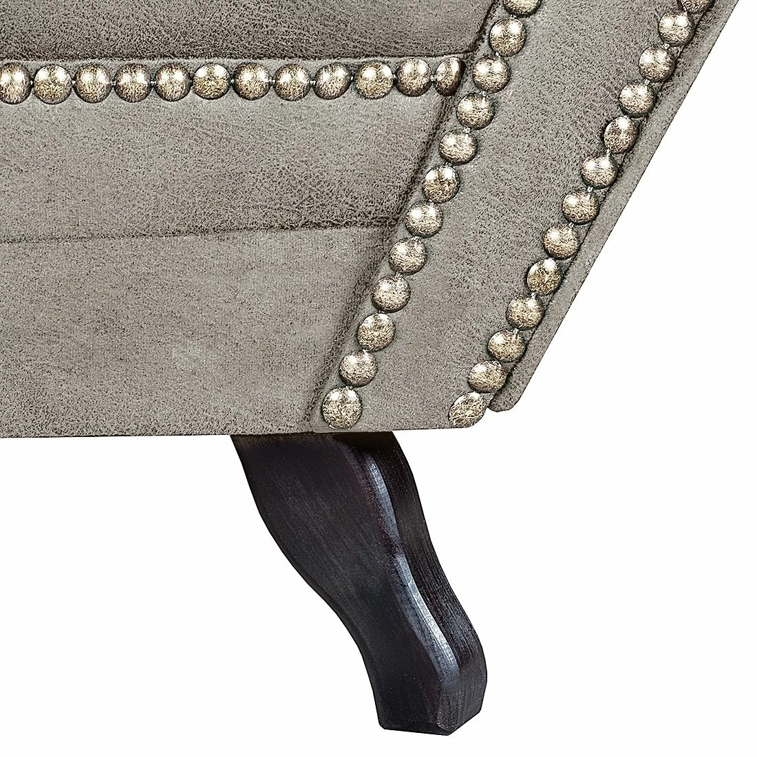 Ars manufacti Recamiere Benavente - Antiklederoptik Silber - Armlehne davorstehend rechts 14 Ars manufacti Recamiere Benavente - Antiklederoptik Silber - Armlehne davorstehend rechts – Bild 14