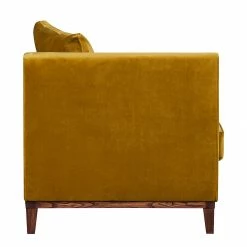 Jack & Alice Recamiere Blomma - Samtstoff SenfGelb - Armlehne davorstehend links -Wohnzimmermöbel boutique en ligne recamiere blomma samtstoff senfgelb armlehne davorstehend links 354744
