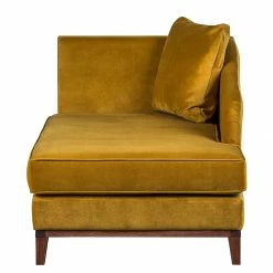 Jack & Alice Recamiere Blomma - Samtstoff SenfGelb - Armlehne davorstehend links -Wohnzimmermöbel boutique en ligne recamiere blomma samtstoff senfgelb armlehne davorstehend links 354746