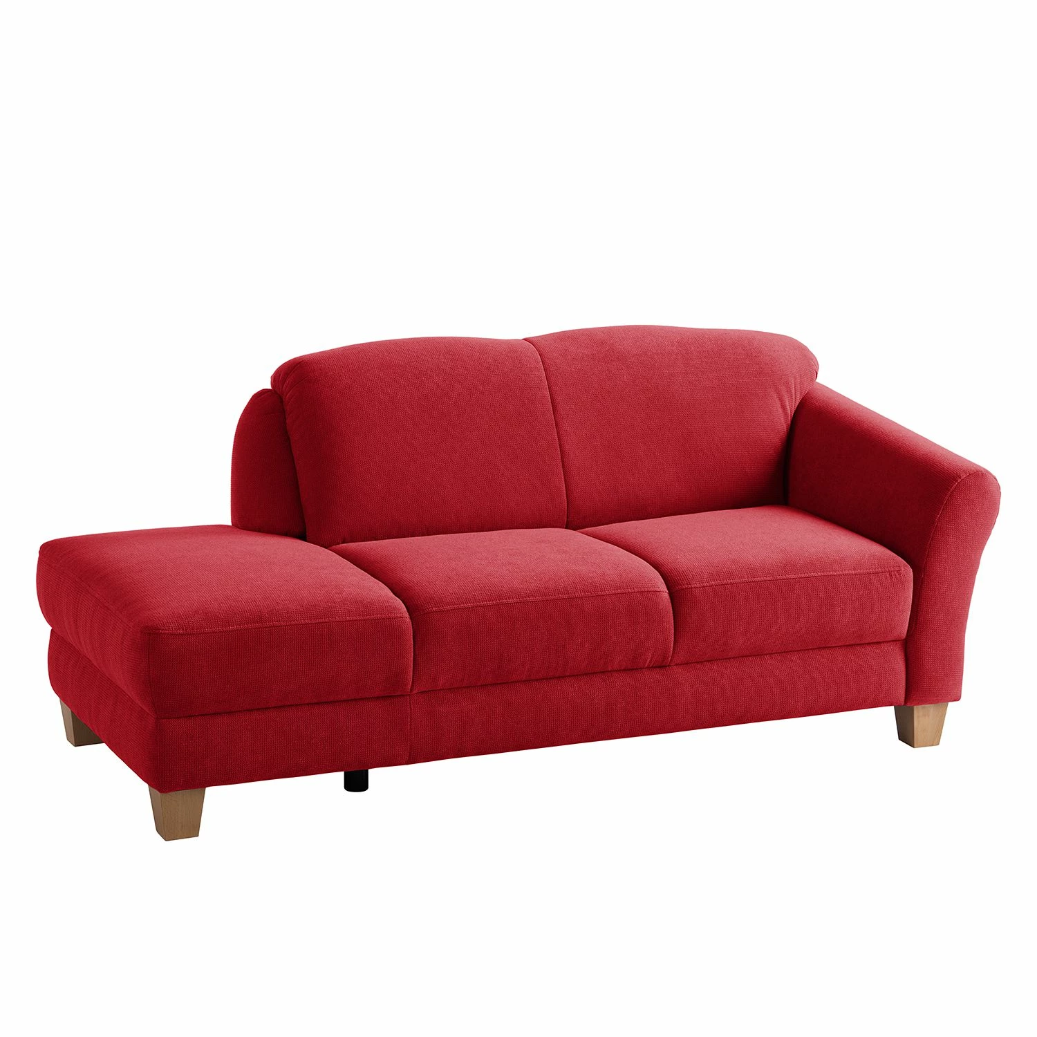 Ars Natura Recamiere Cebu Webstoff - Rot - Armlehne davorstehend rechts 1 Ars Natura Recamiere Cebu Webstoff - Rot - Armlehne davorstehend rechts