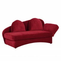 Ridgevalley Recamiere Eresburg Velours - Bordeaux - Armlehne davorstehend rechts