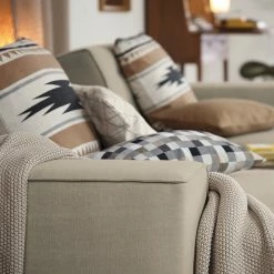 Tom Tailor Recamiere Nordic Chic Webstoff - Stoff TUS: 1 ecru - Armlehne davorstehend links -Wohnzimmermöbel boutique en ligne recamiere lanipa webstoff armlehne davorstehend rechts kaschmir 4217564