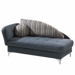 Loftscape Recamiere Limon - Webstoff - Jeansblau - Armlehne davorstehend links