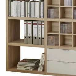 Fredriks Regal Concept V - Eiche Dekor / Weiß -Wohnzimmermöbel boutique en ligne regal concept v eiche dekor weiss 1993922