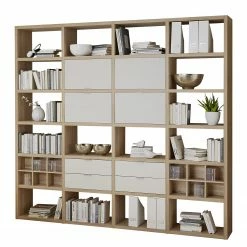 Fredriks Regal Concept VIII - Eiche Dekor / Weiß