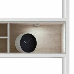 Loftscape Regal Emporior I - Weiß / Eiche Sonoma Dekor - Mit Beleuchtung -Wohnzimmermöbel boutique en ligne regal emporior i weiss sonoma eiche dekor 289565