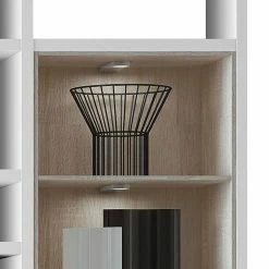 Fredriks Regal Emporior II - Weiß / Eiche Sonoma Dekor - Mit Beleuchtung 5 Fredriks Regal Emporior II - Weiß / Eiche Sonoma Dekor - Mit Beleuchtung -Wohnzimmermöbel boutique en ligne regal emporior ii weiss sonoma eiche dekor 289562