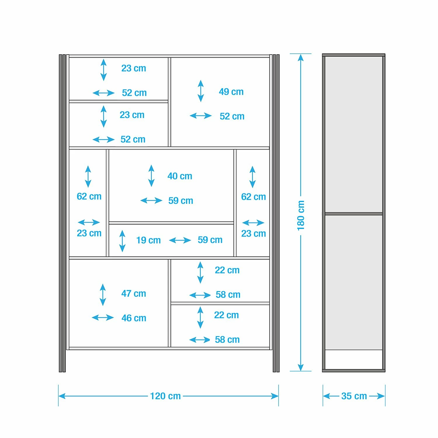 Wolf-Möbel Regal Iron II - Mango massiv / Eisen 11 Wolf-Möbel Regal Iron II - Mango massiv / Eisen – Bild 11